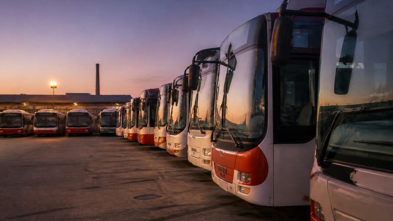 В Уфе продали десять старых автобусов ЛиАЗ 2012...